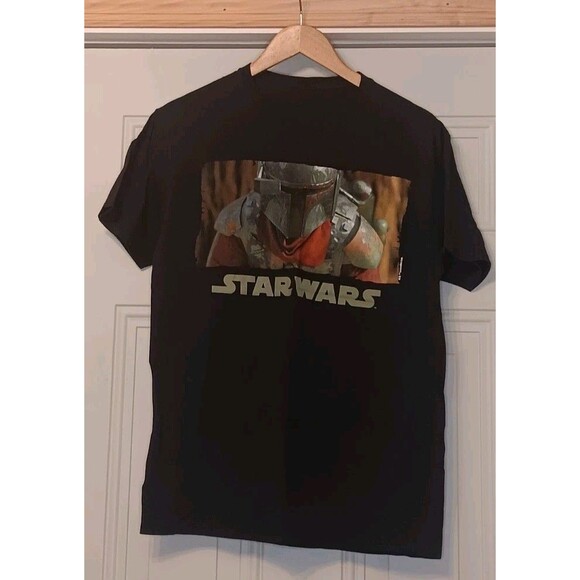 Star Wars Mens Black Short Sleeve Cotton Crew Neck Graphic T-Shirt Large - Picture 1 of 3